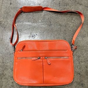 Orange Campo Marzio Leather Bag (laptop)